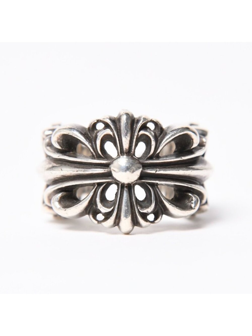 Chrome Hearts Double Floral Cross Ring Weight